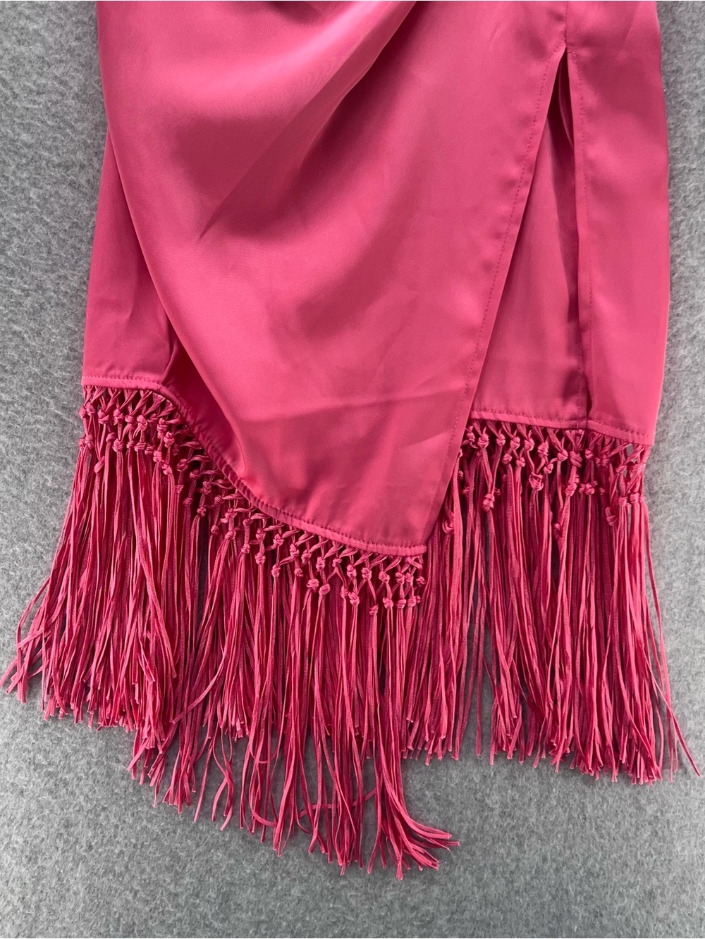 Rachel Zoe Pink Fringe Slip Skirt Set - Picture 2 of 13